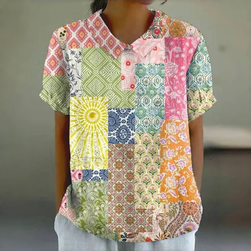 Colourful Vintage Blouse