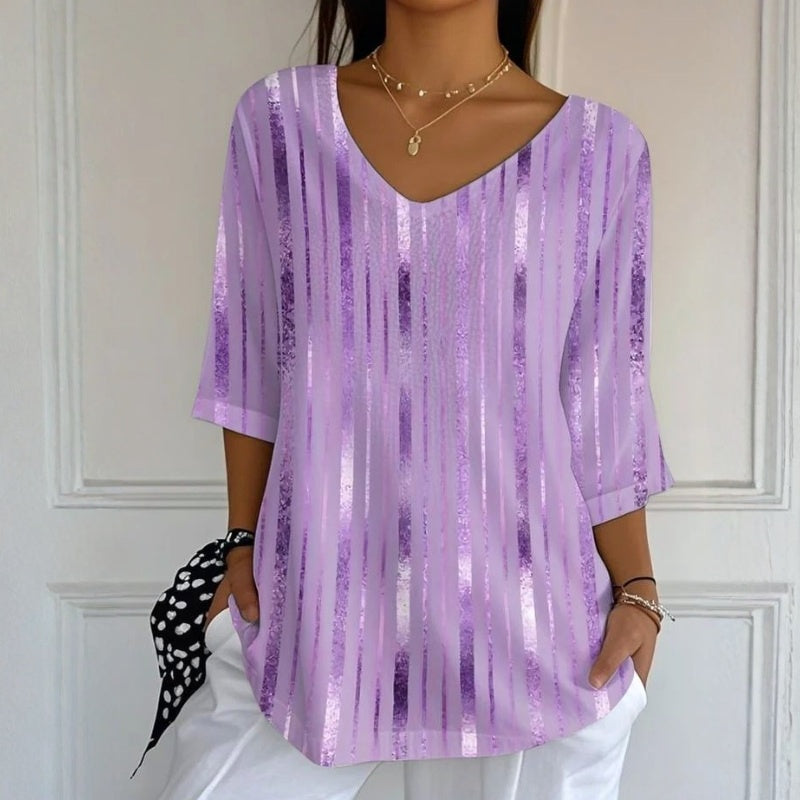 Casual Striped Blouse