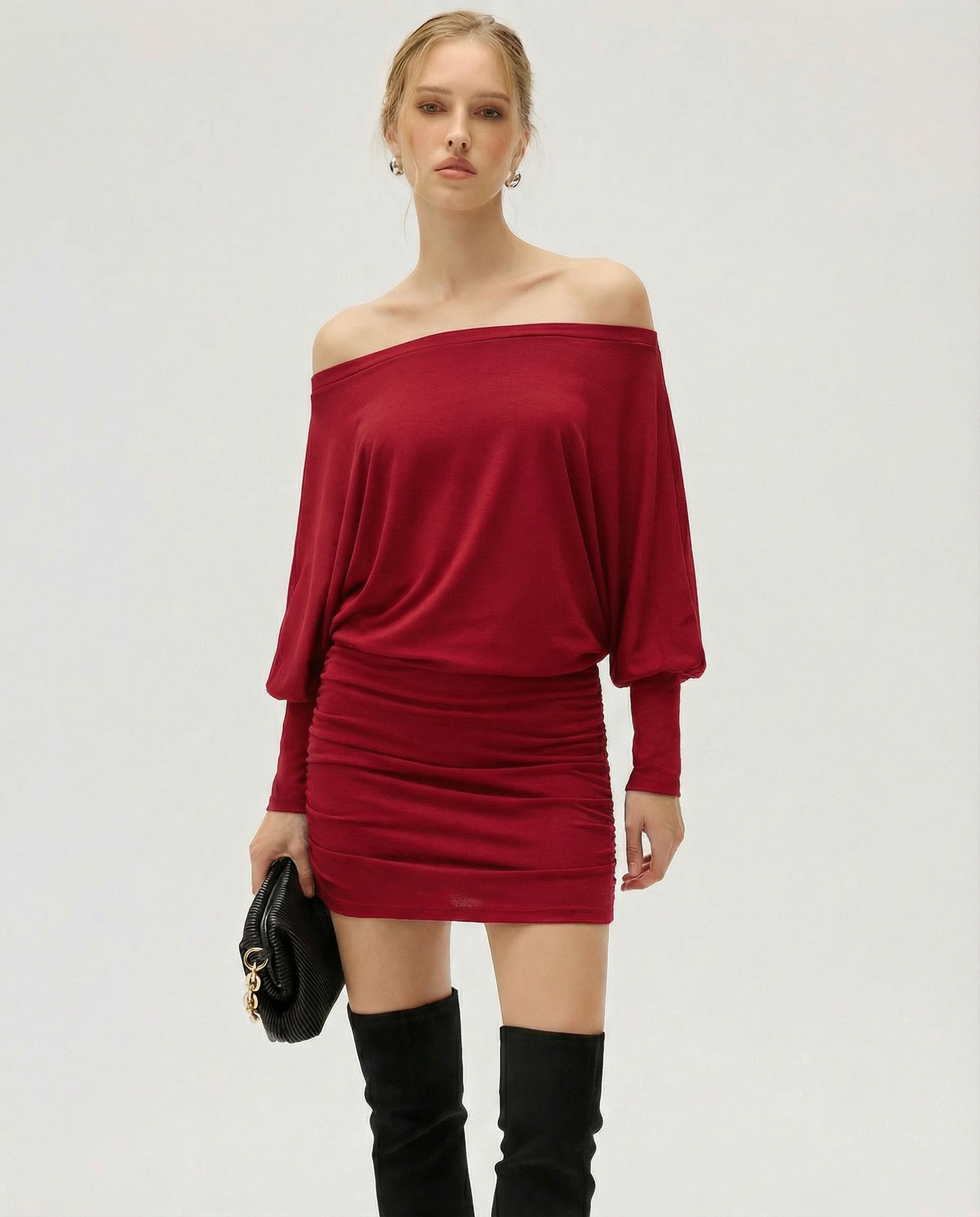 SOLA Ruched Mini Dress