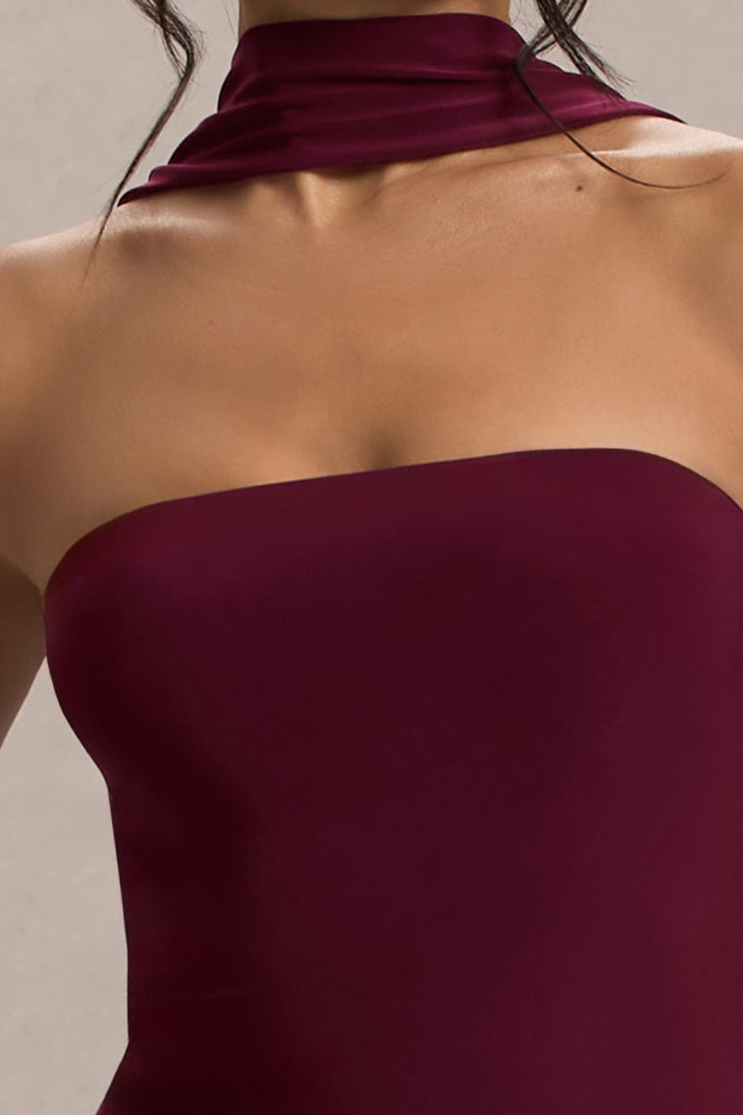 Nobu | Burgundy Bandeau Maxi