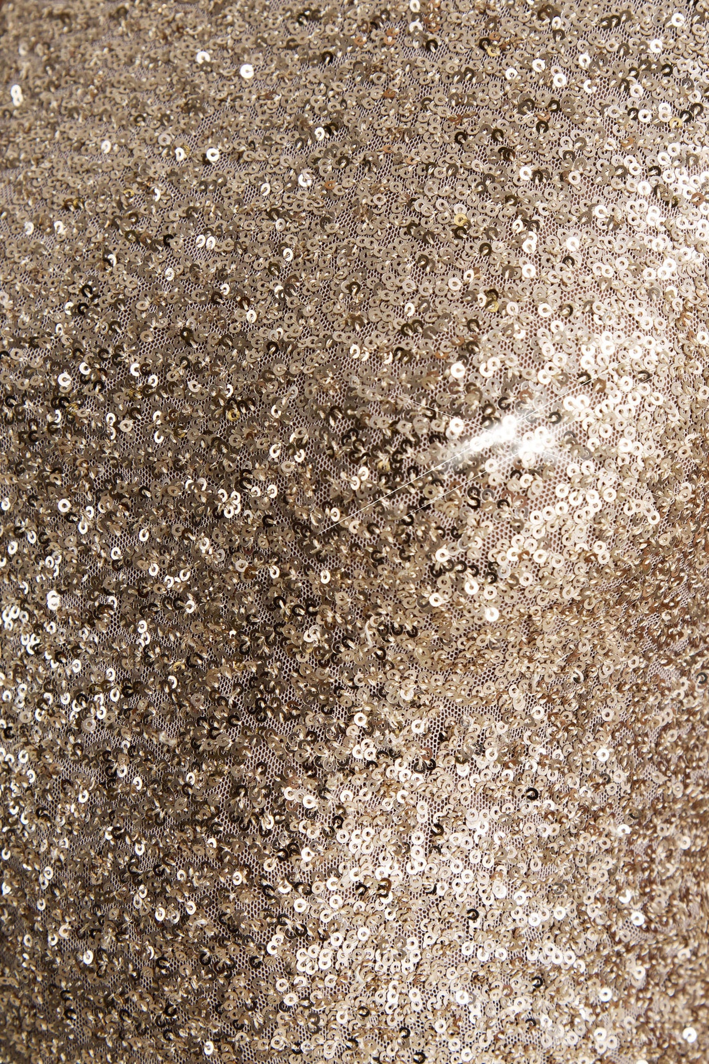 Tulia | Champagne Sequin High-Neck