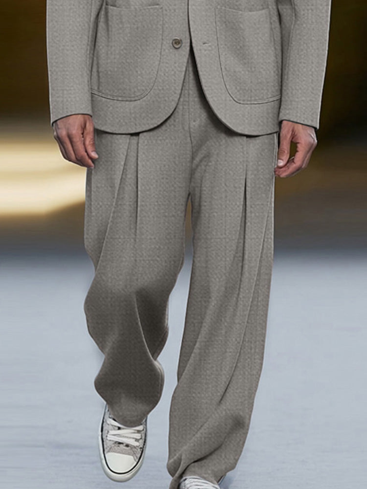 Modern Smart Casual Thin Suit Set