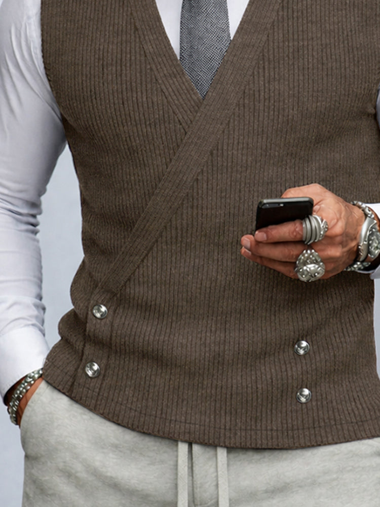 Essential V-Neck Knit Vest