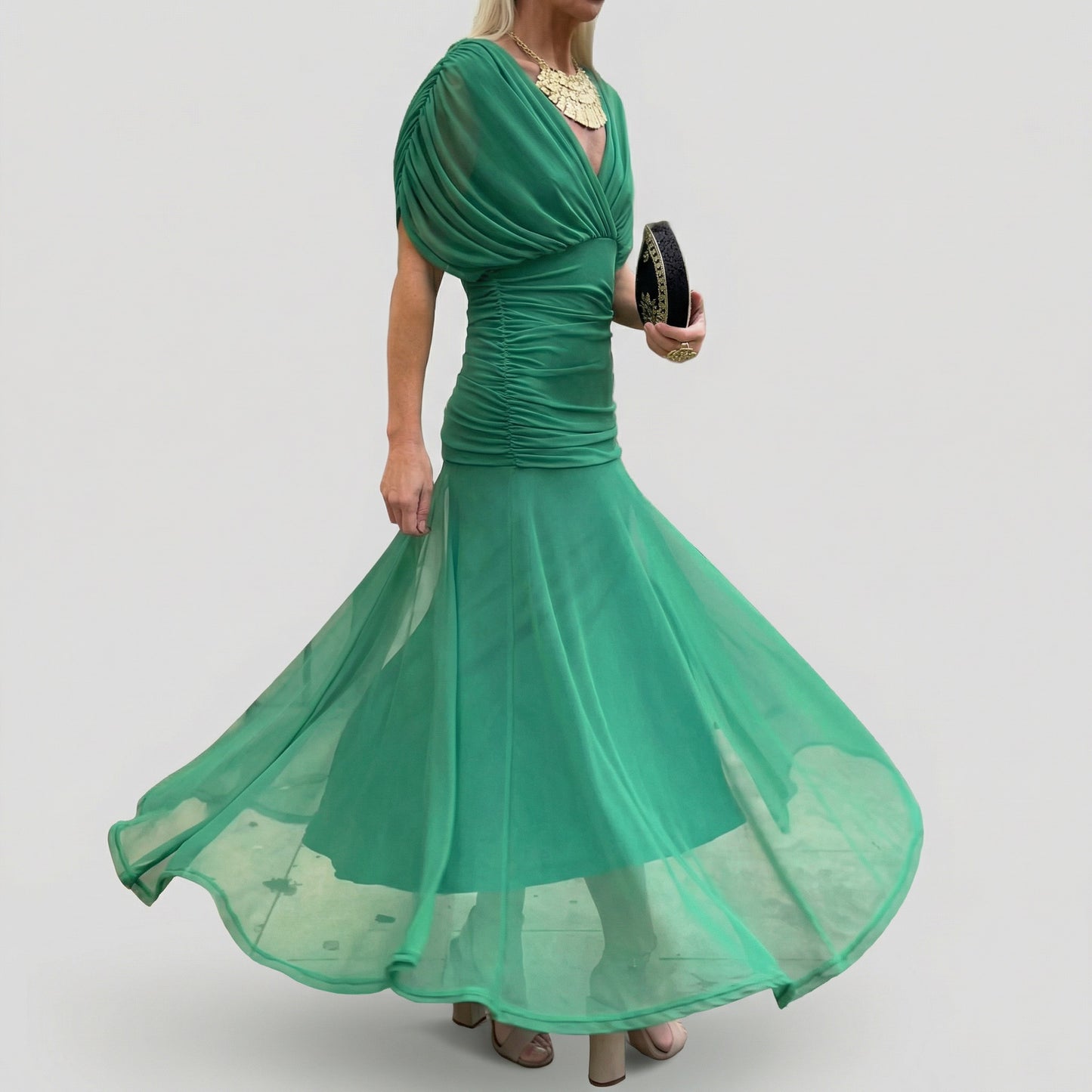 YUNO | Off-Shoulder Maxi Dress