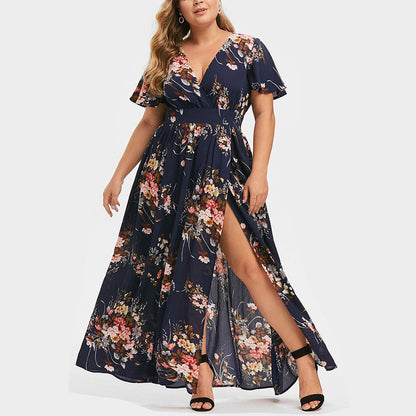 Yuno | Floral summer plus size dress