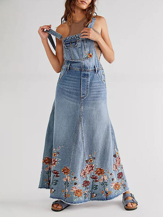 Embroidered Floral Skirtall