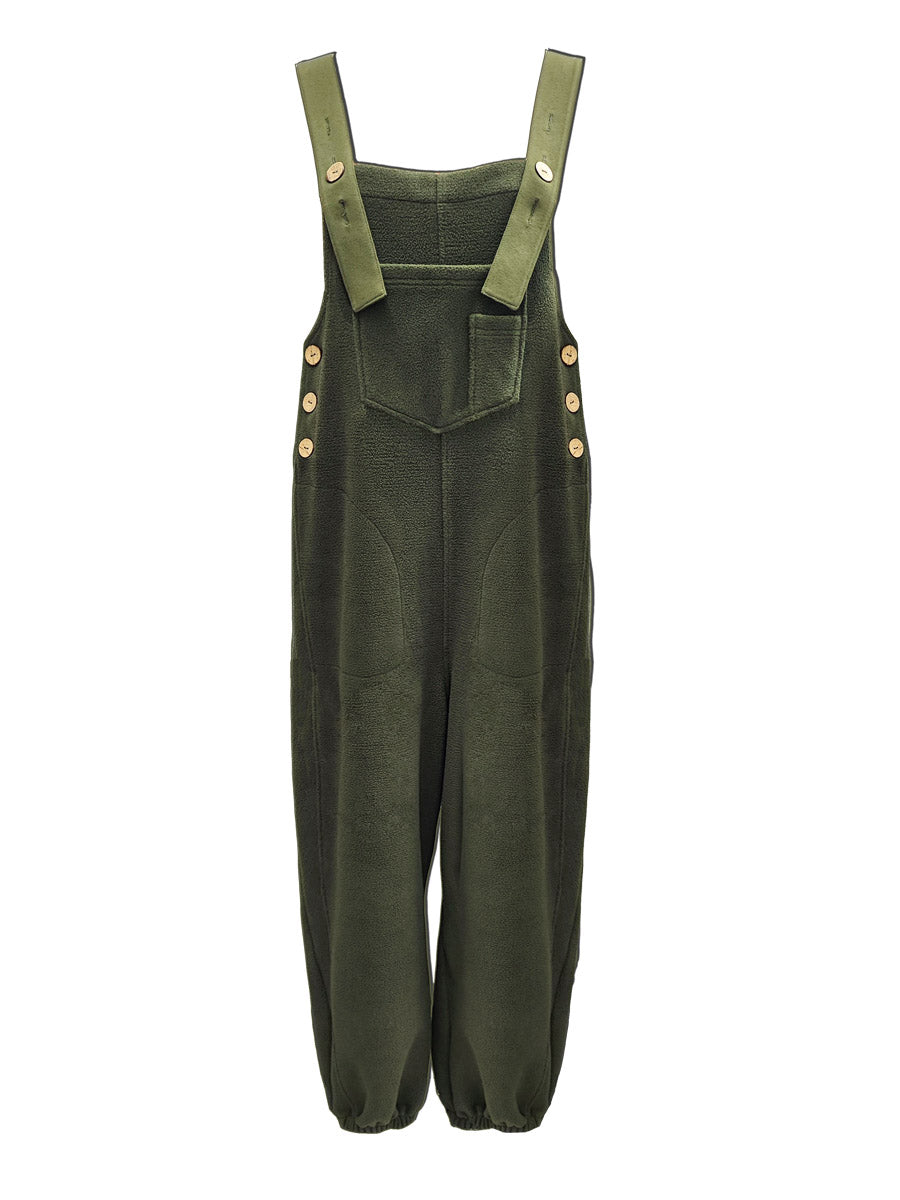 WarmNest Fleece Overalls - Clearance Sale