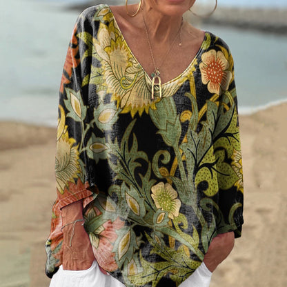 Vintage Floral Print T-Shirt