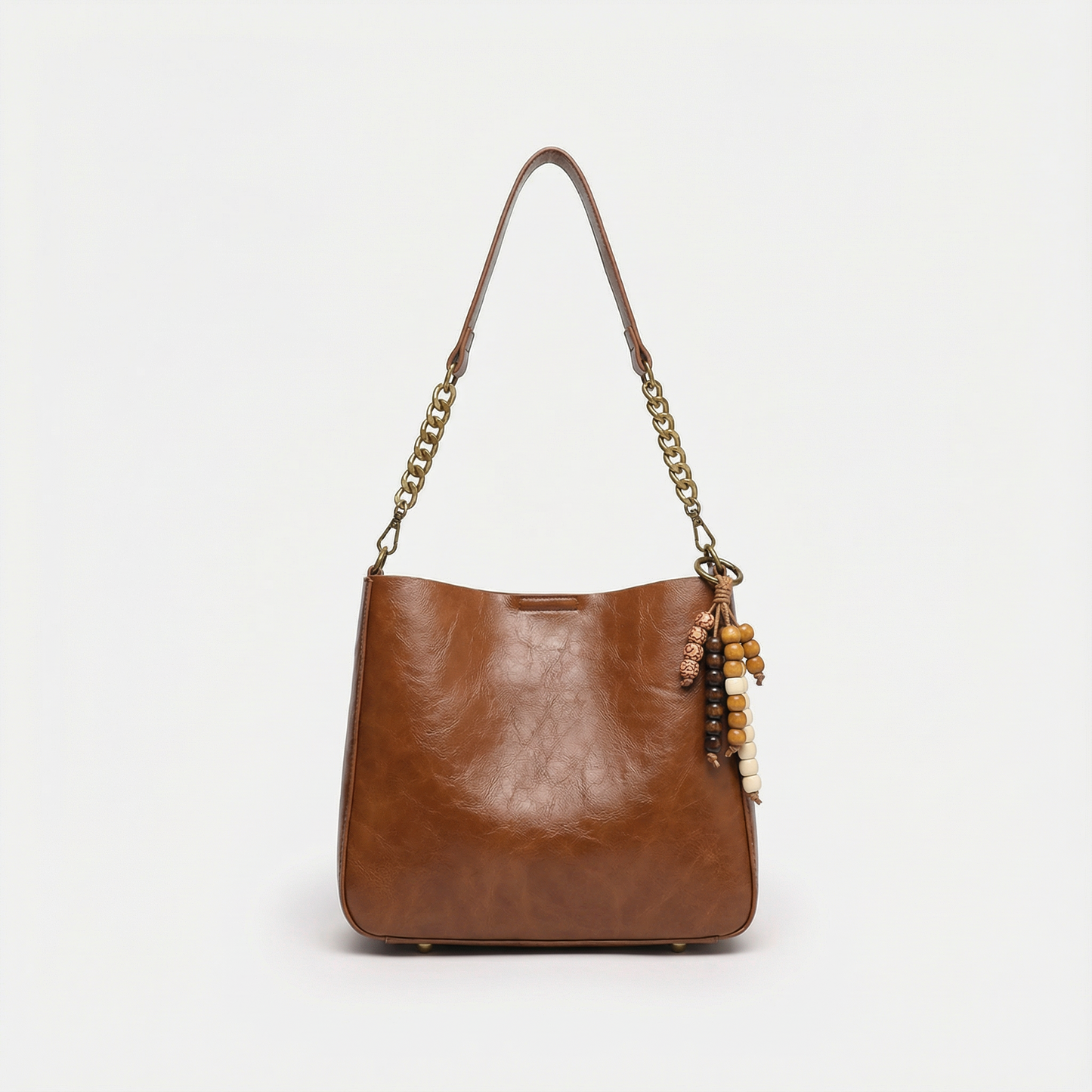 Burgundy Large Shoulder Bag