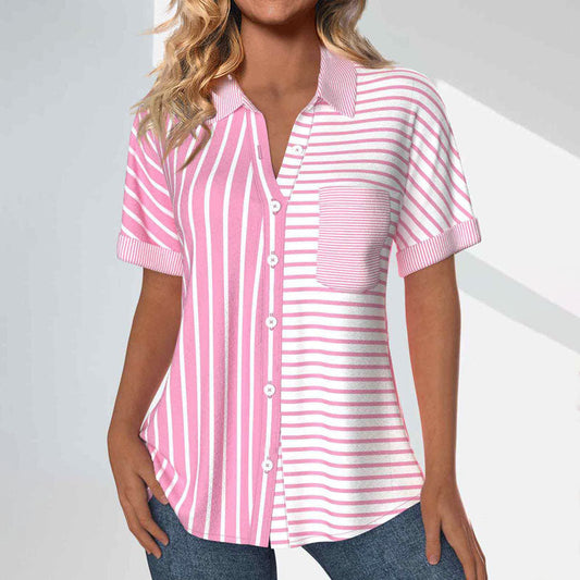 Casual Striped Blouse