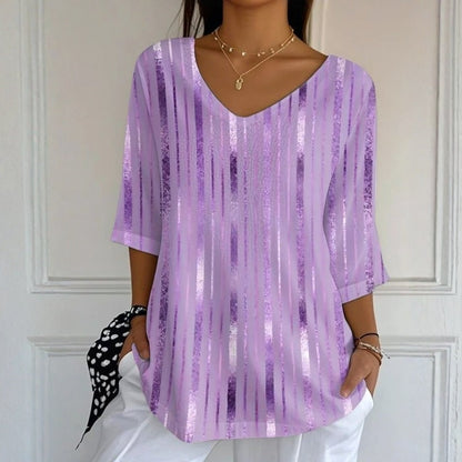 Casual Striped Blouse