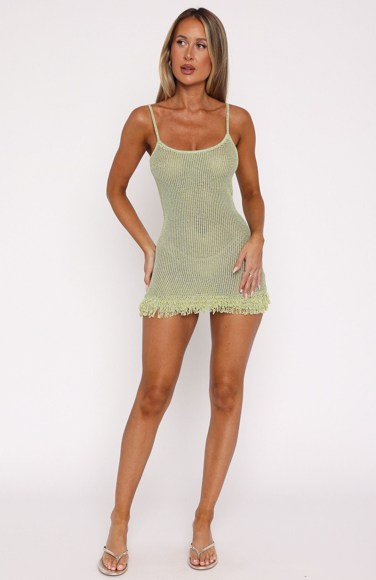 YUNO | Tease Me Fringe Dress