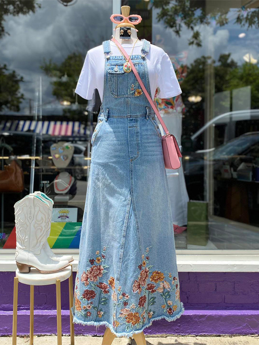 Embroidered Floral Skirtall