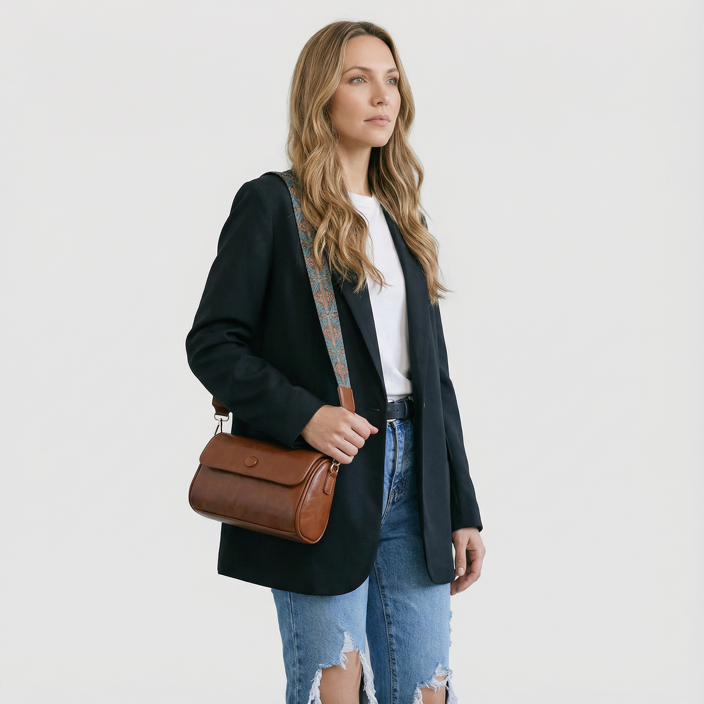 NY Cylinder Crossbody Bag