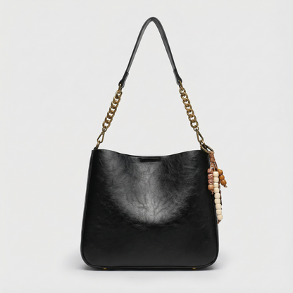 Burgundy Large Shoulder Bag