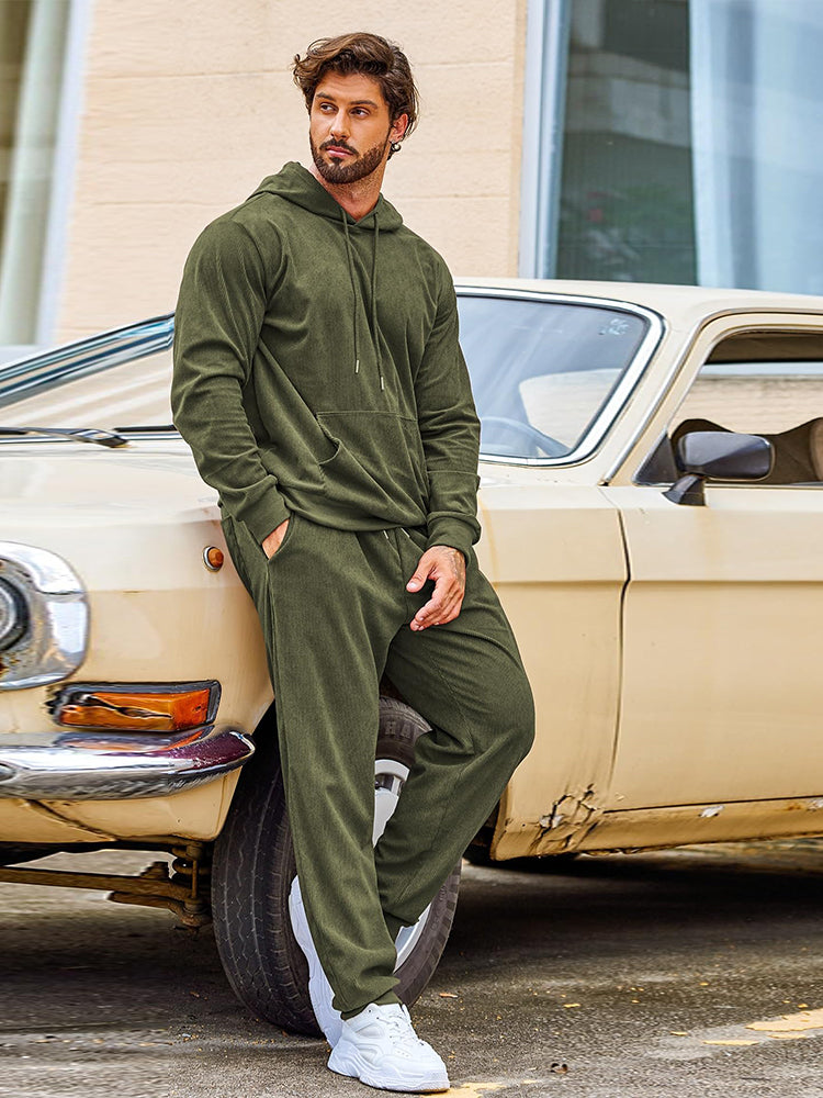 Casual Sports Hoodie Jogging Sweatsuit (US Only)