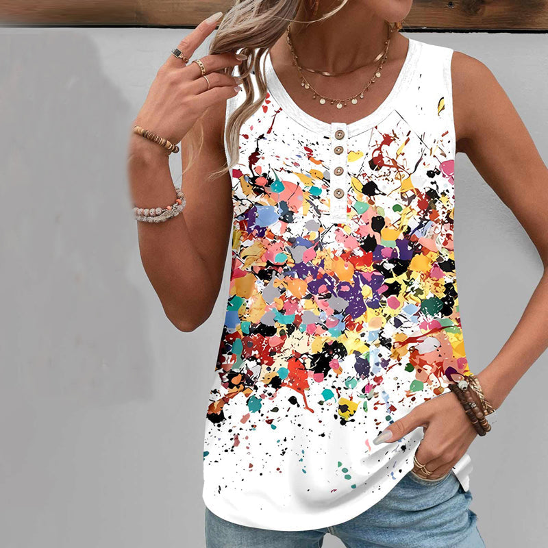 Colourful Graffiti Tank Top