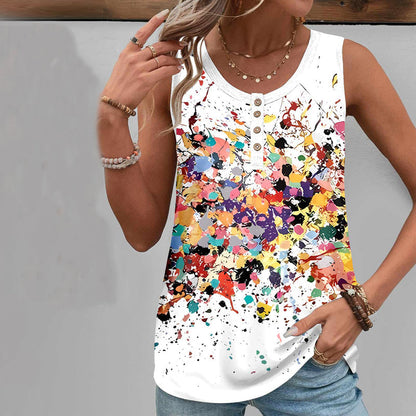 Colourful Graffiti Tank Top