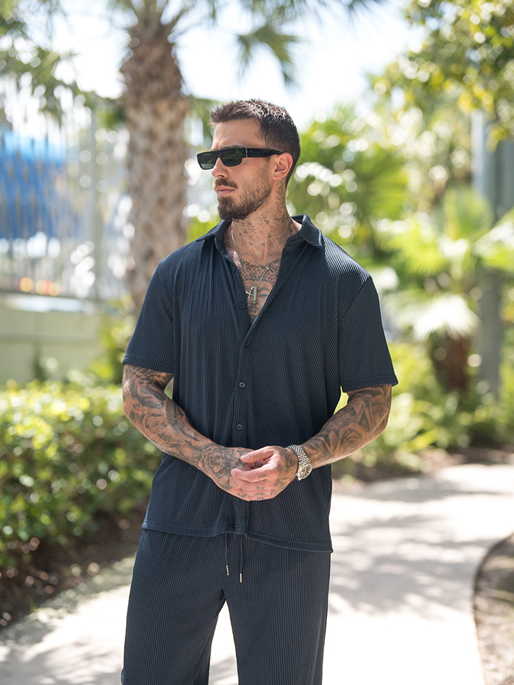 Casual Loose Fit Shirt+Pants Sets