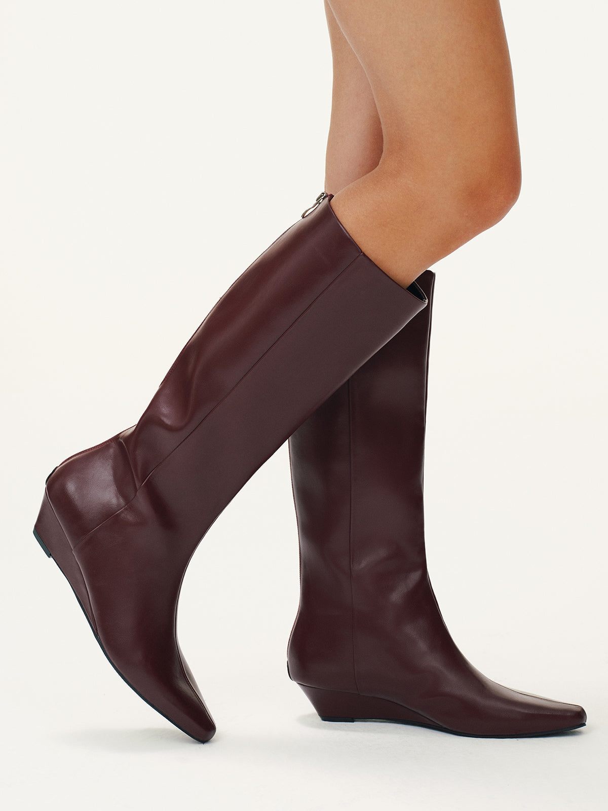 Knee-High Wedge Boots