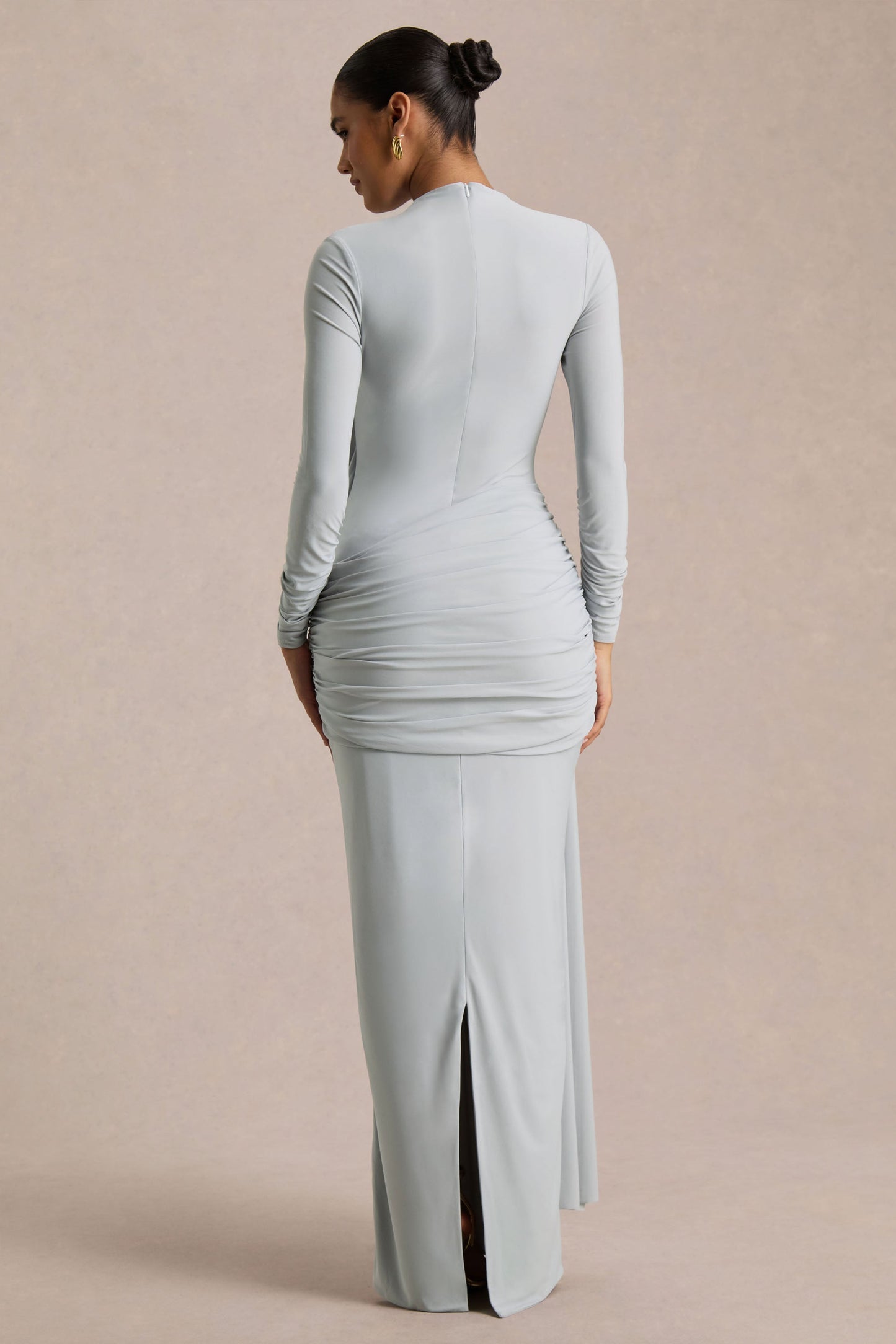 Melissa | Blue Long-Sleeve Wrap