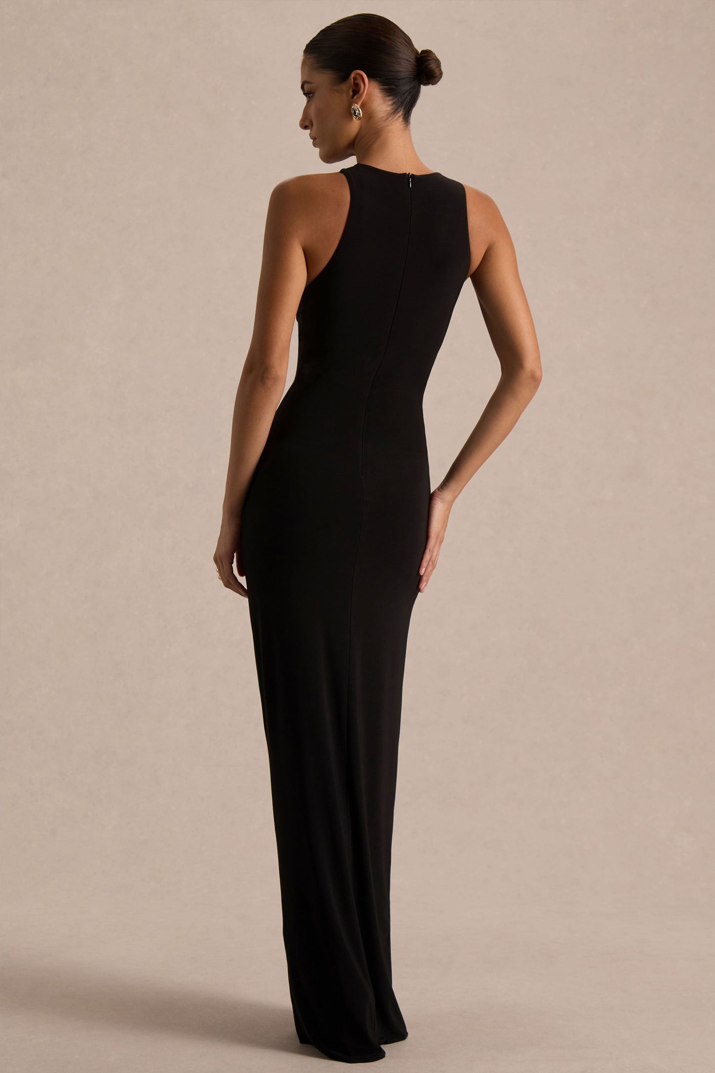 Opaline | Black Crew-Neck Maxi