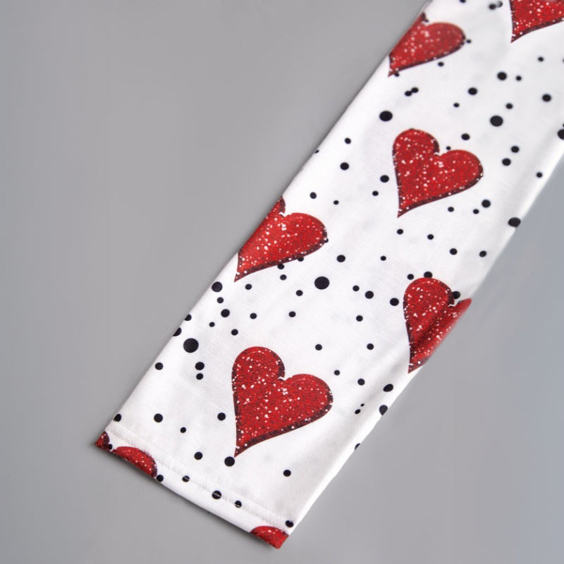 Casual Heart Print T-Shirt