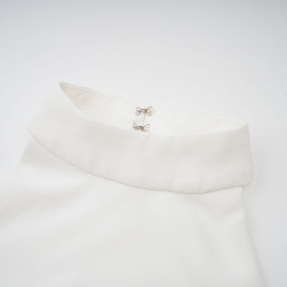 Inés halterneck layered long dress