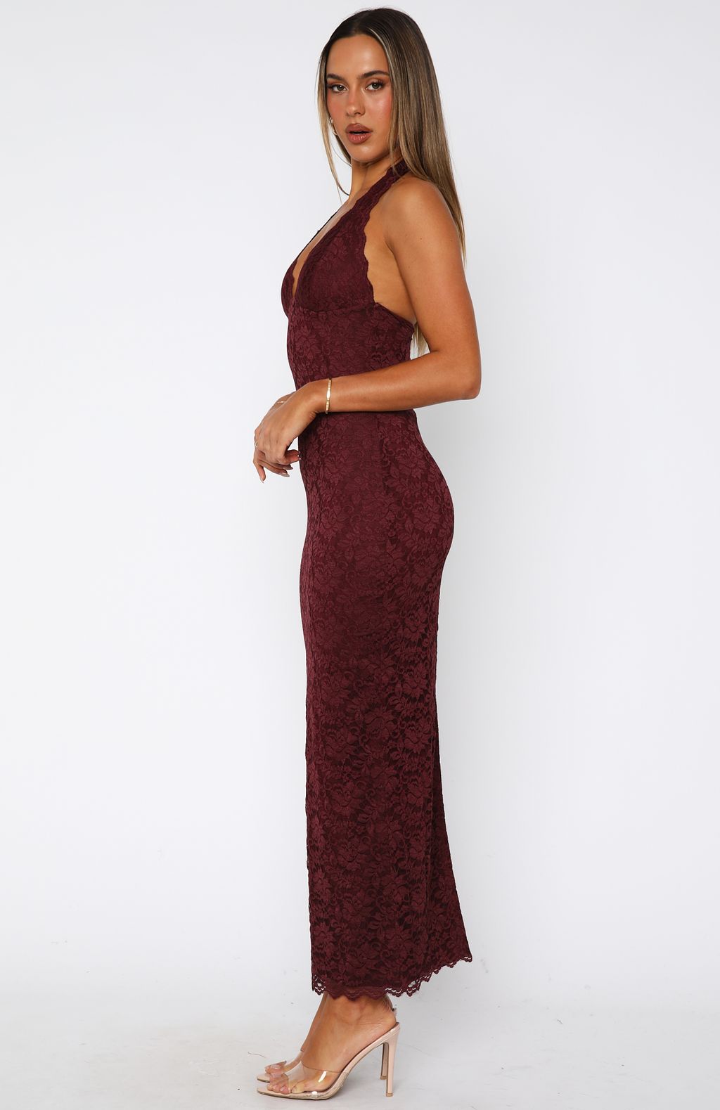 YUNO | Lace Me Maxi Dress