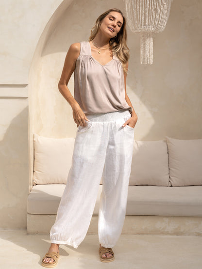 Yuno | French Linen Pants