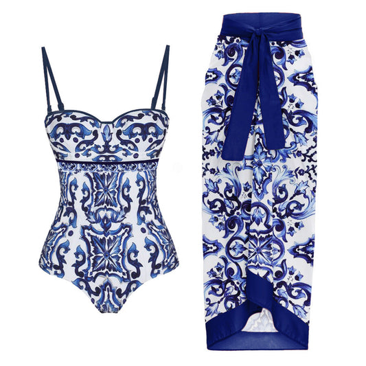 Amanda Swimsuit Set - Blue