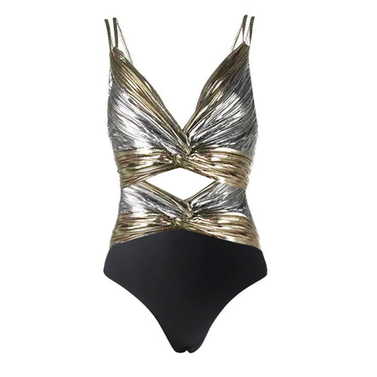 Midnight Wave Swimsuit - Silver