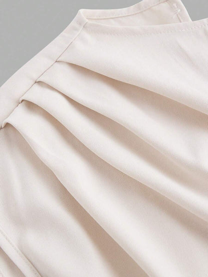 Solid pocket jumpsuit with belt