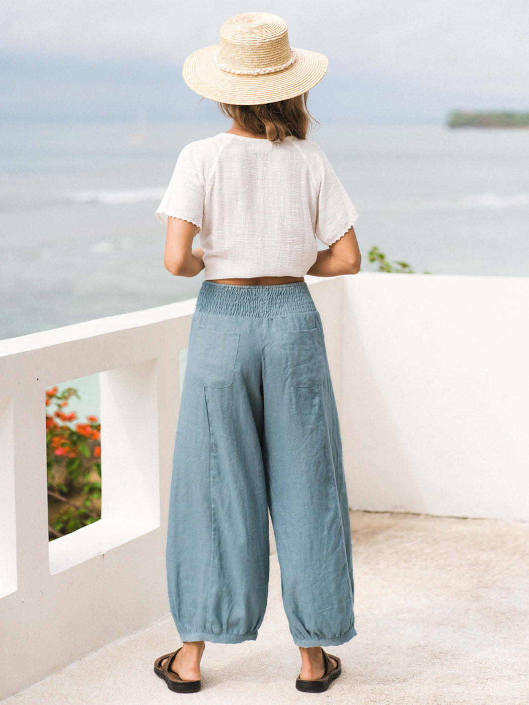 Yuno | French Linen Pants