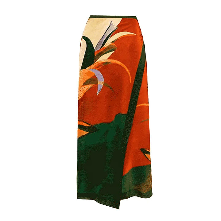 Picasso Wrap Skirt - Multicolor