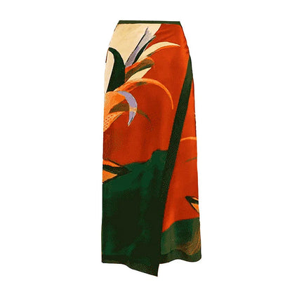 Picasso Wrap Skirt - Multicolor