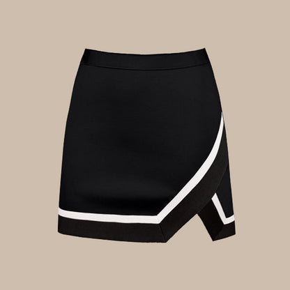 Storme Swimsuit Short Skirt Set - Black