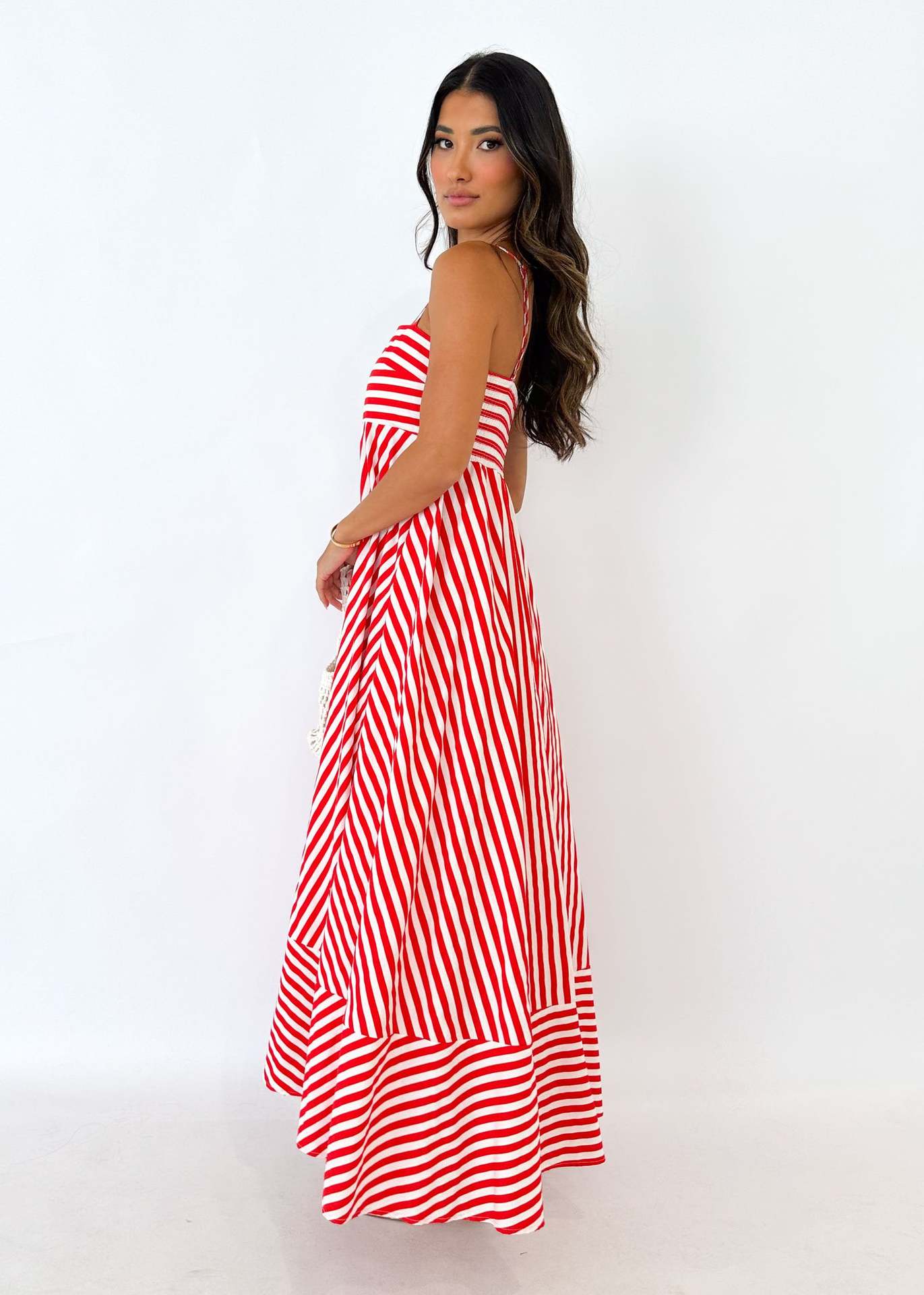 Colourfull Pleated Long Dress