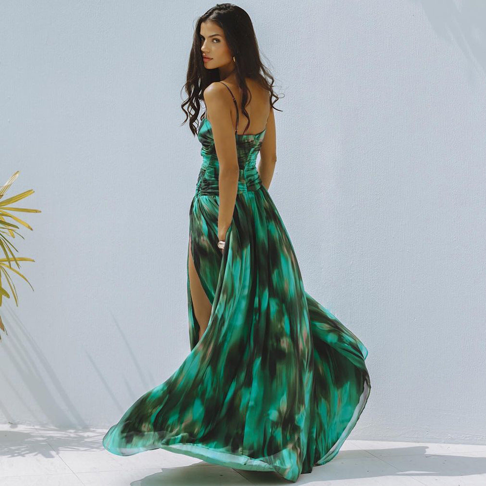 Palm Kiss  Swimsuit Set - Green