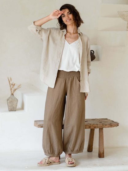 Yuno | French Linen Pants