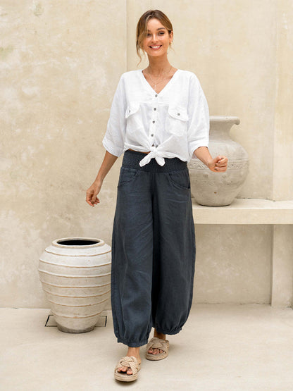 Yuno | French Linen Pants