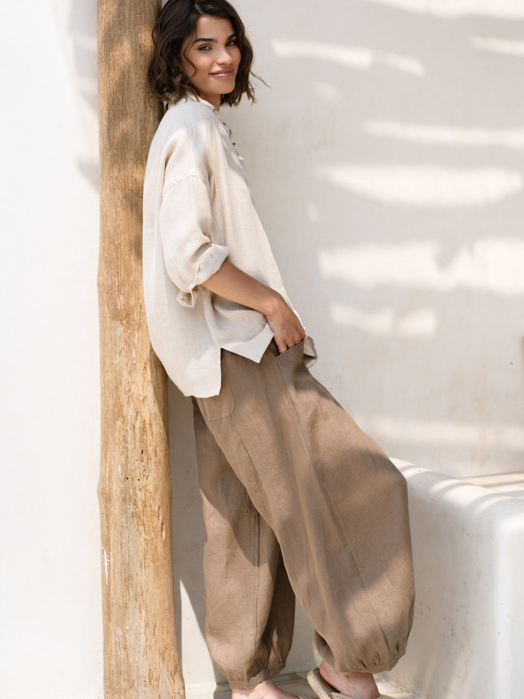 Yuno | French Linen Pants