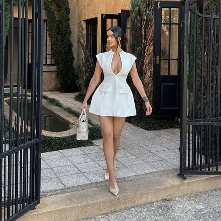 Street Style Mini Slim Fit Waist