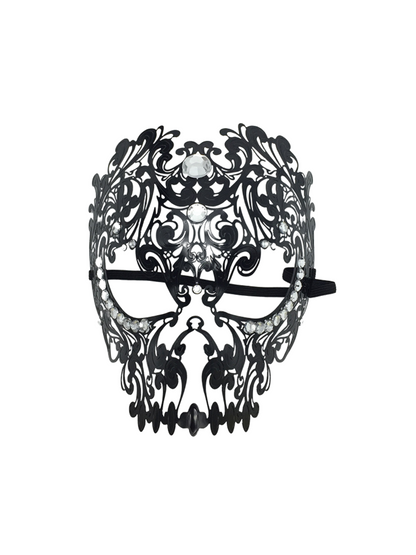 Olyxra Rhinestone Metallic Mask
