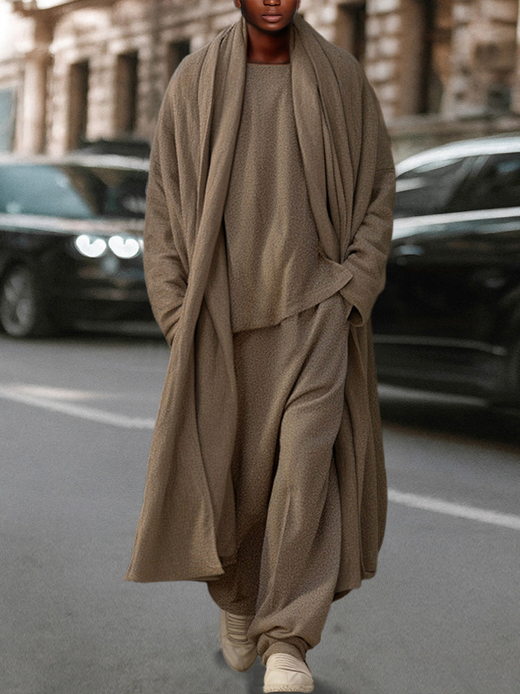 Ultra-Soft Stretchy Simple 3-Piece Set