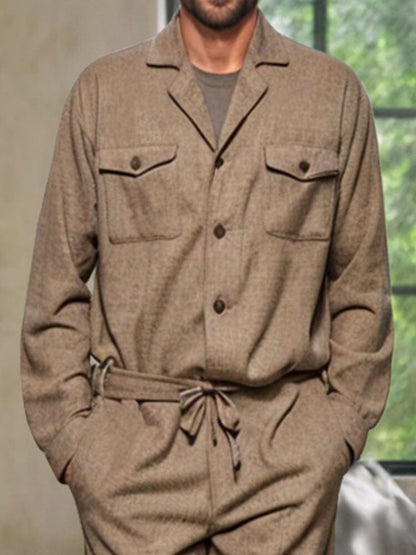 Stylish Leisure Jumpsuit with Belt