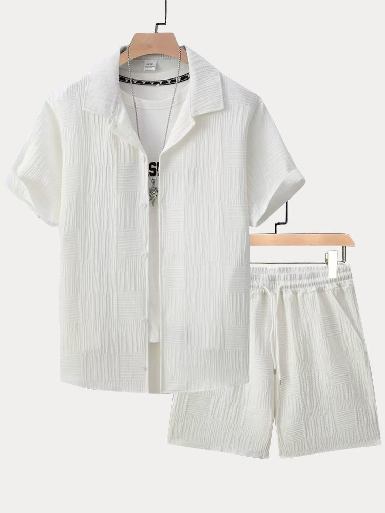 Urban Relaxed Fit Jacquard Textured Set