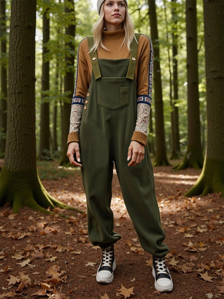 WarmNest Fleece Overalls - Clearance Sale