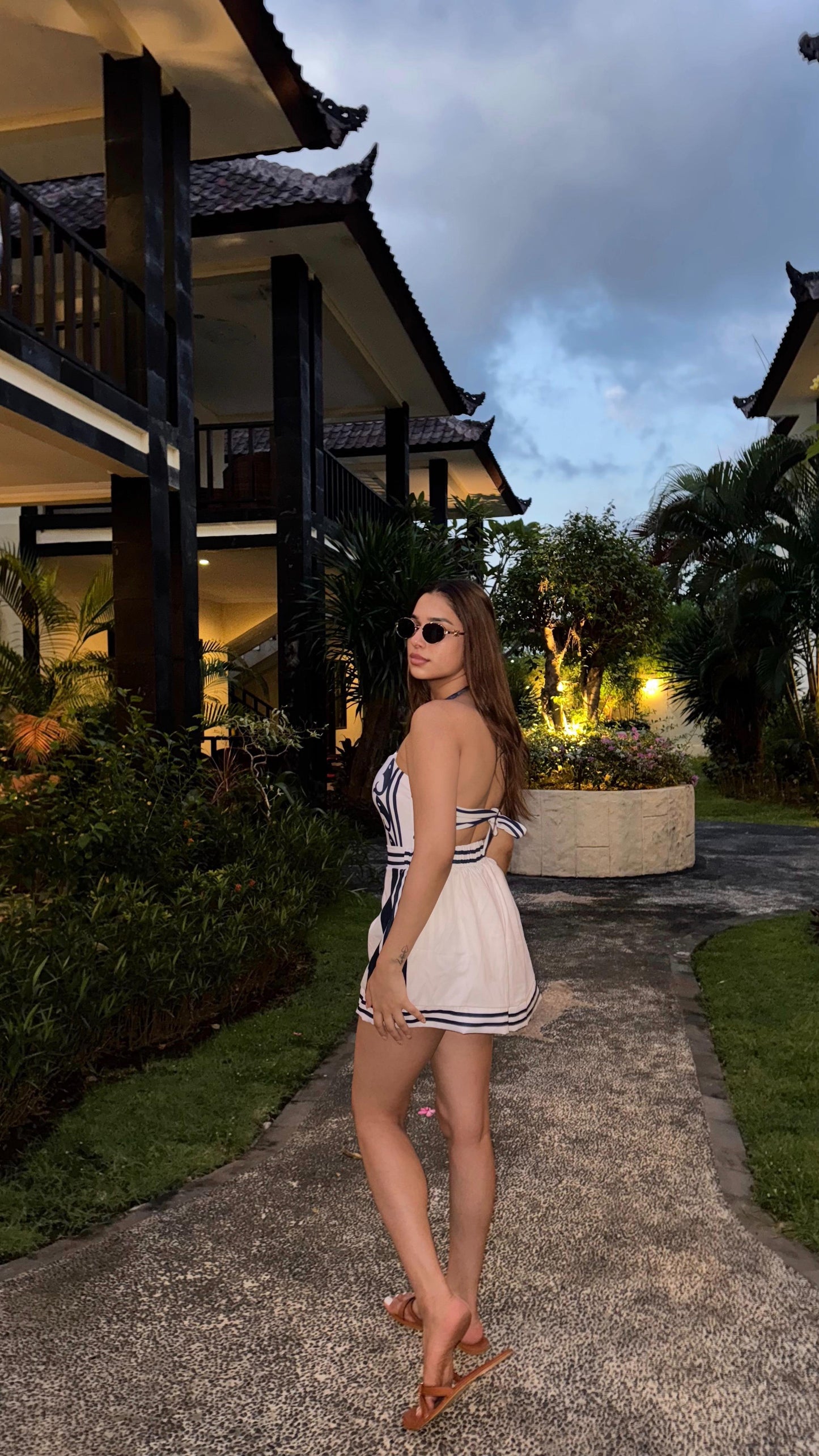 Ivory Tide Swimsuit Shorts Set - White