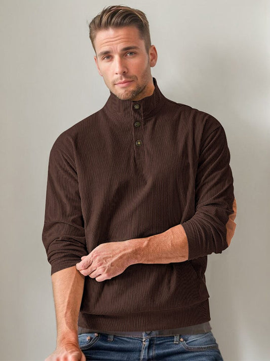 Casual Corduroy Comfort Sweatshirt